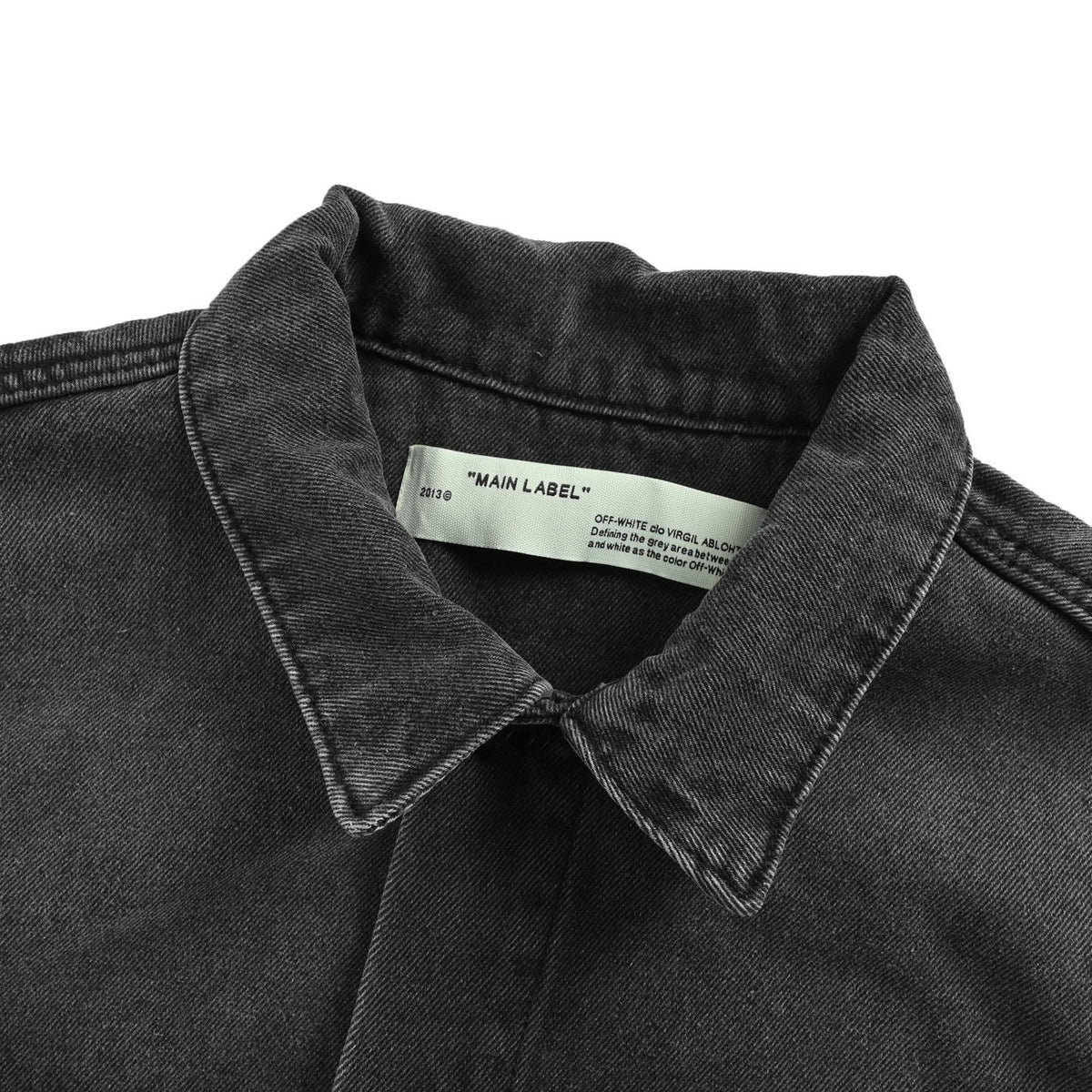 OFF WHITE C/O VIRGIL 20Fw yellow rubber arrow print denim jacket