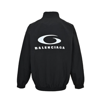 Balenciaga/Balanciaga half-circle letter embroidered sports suit jacket