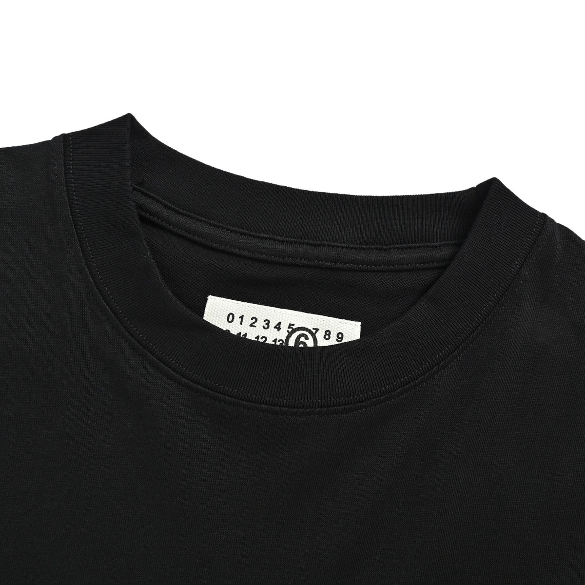 Maison Margiela retro architectural hand-painted printed round neck short sleeves