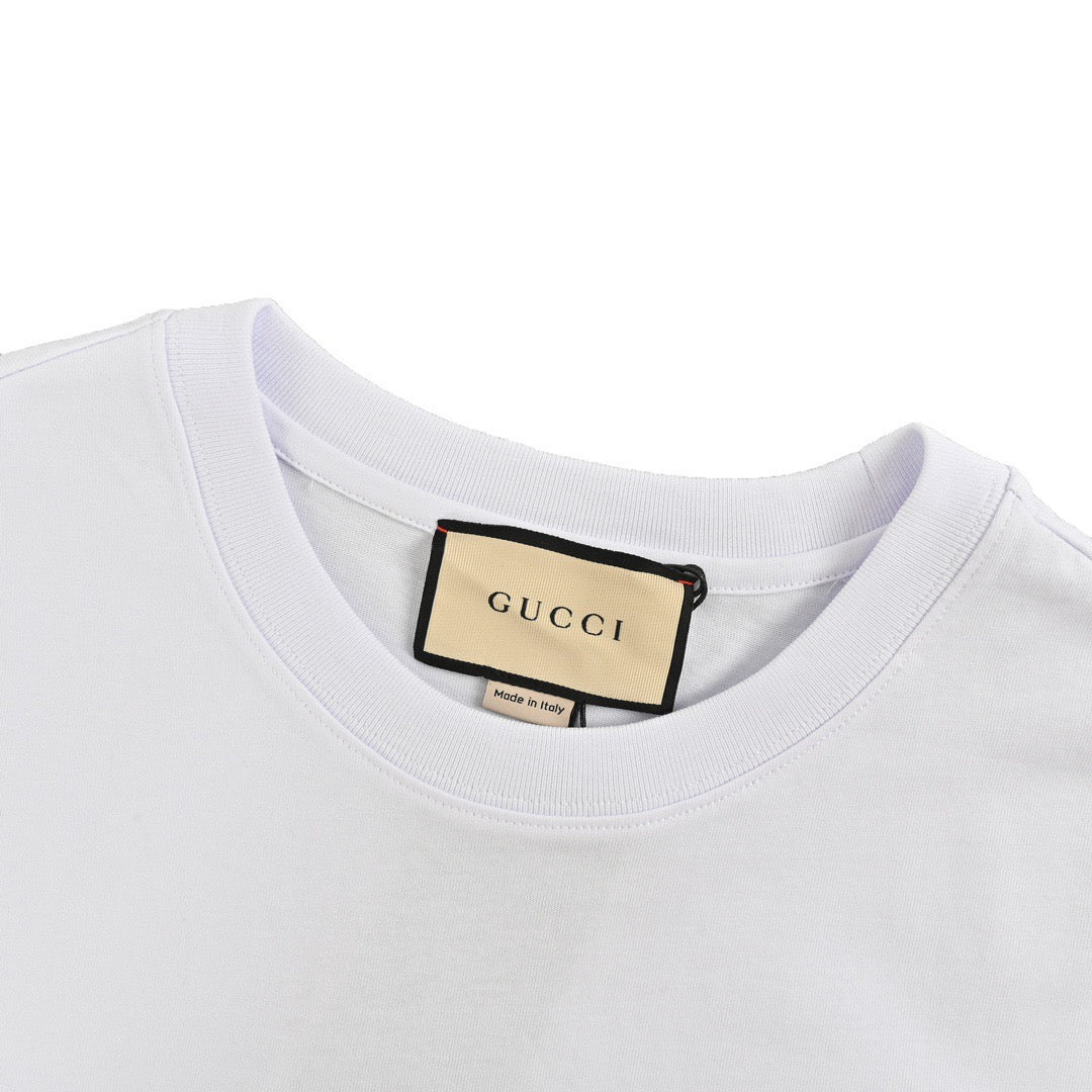 Gucci 24ss pocket double G embroidered short sleeves