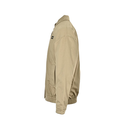 MiuMiu/Miu Miu khaki woven waist embroidered buttoned jacket