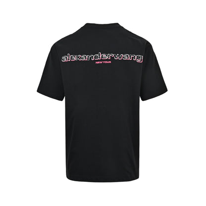 Alexander Wang letter embroidered short sleeves