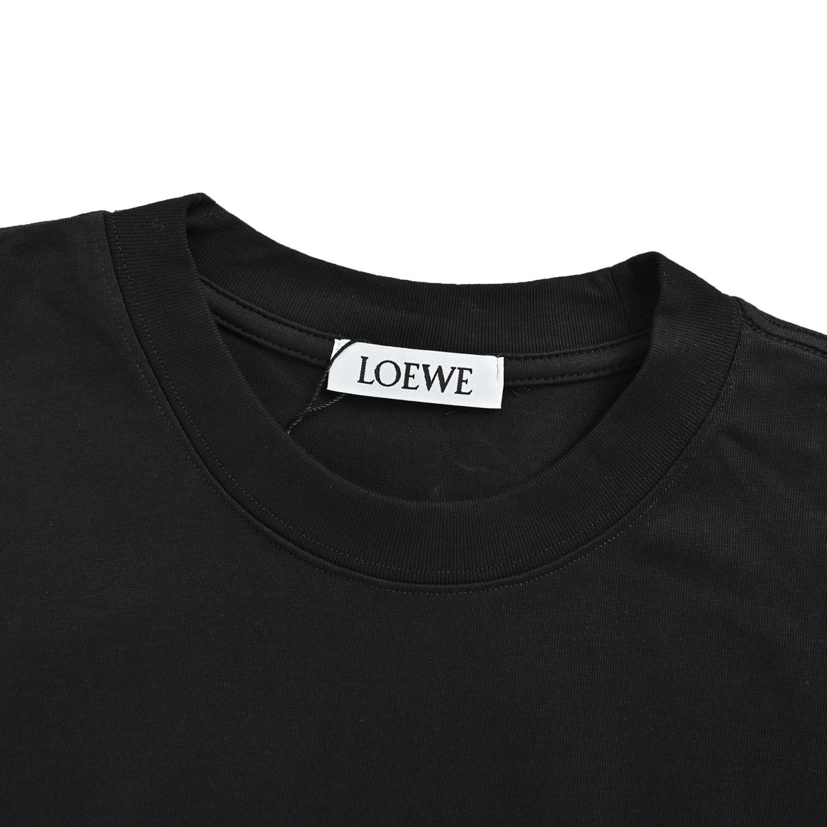 Loewe/Luo Yiwei dark pattern embroidered logo short sleeves