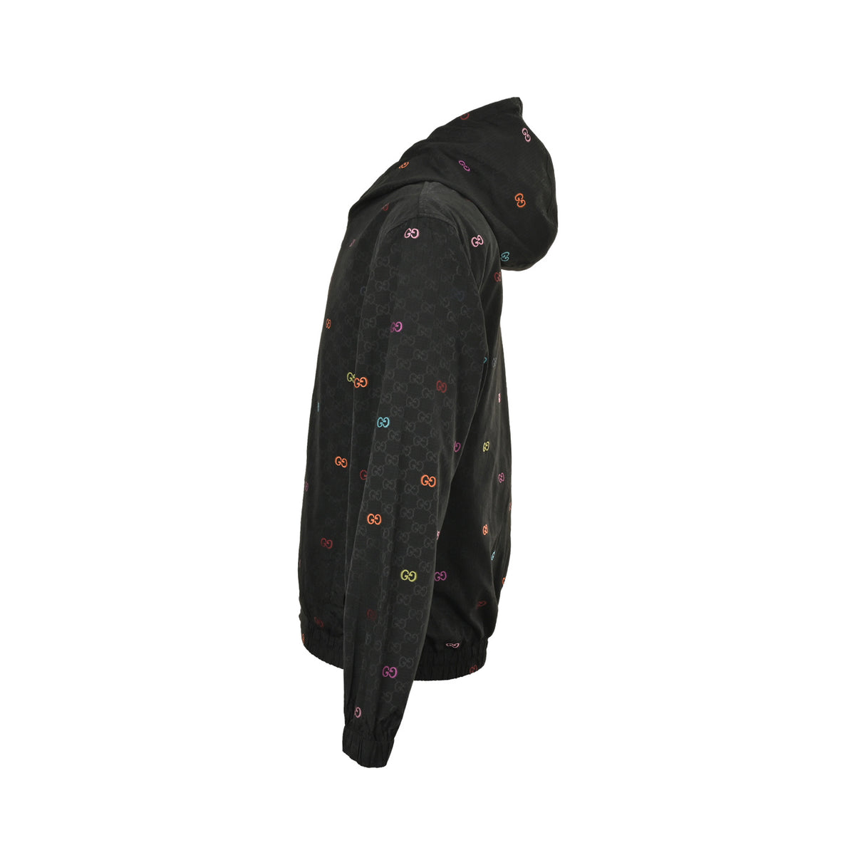 Gucci colorful jacquard GG canvas patchwork jacket