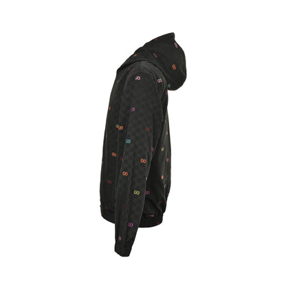 Gucci colorful jacquard GG canvas patchwork jacket
