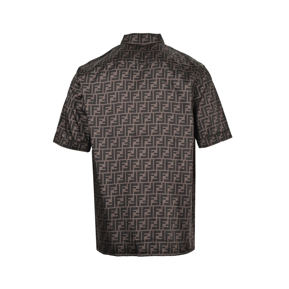 Fendi 25ss full FF jacquard dark pattern suit short-sleeved shirt