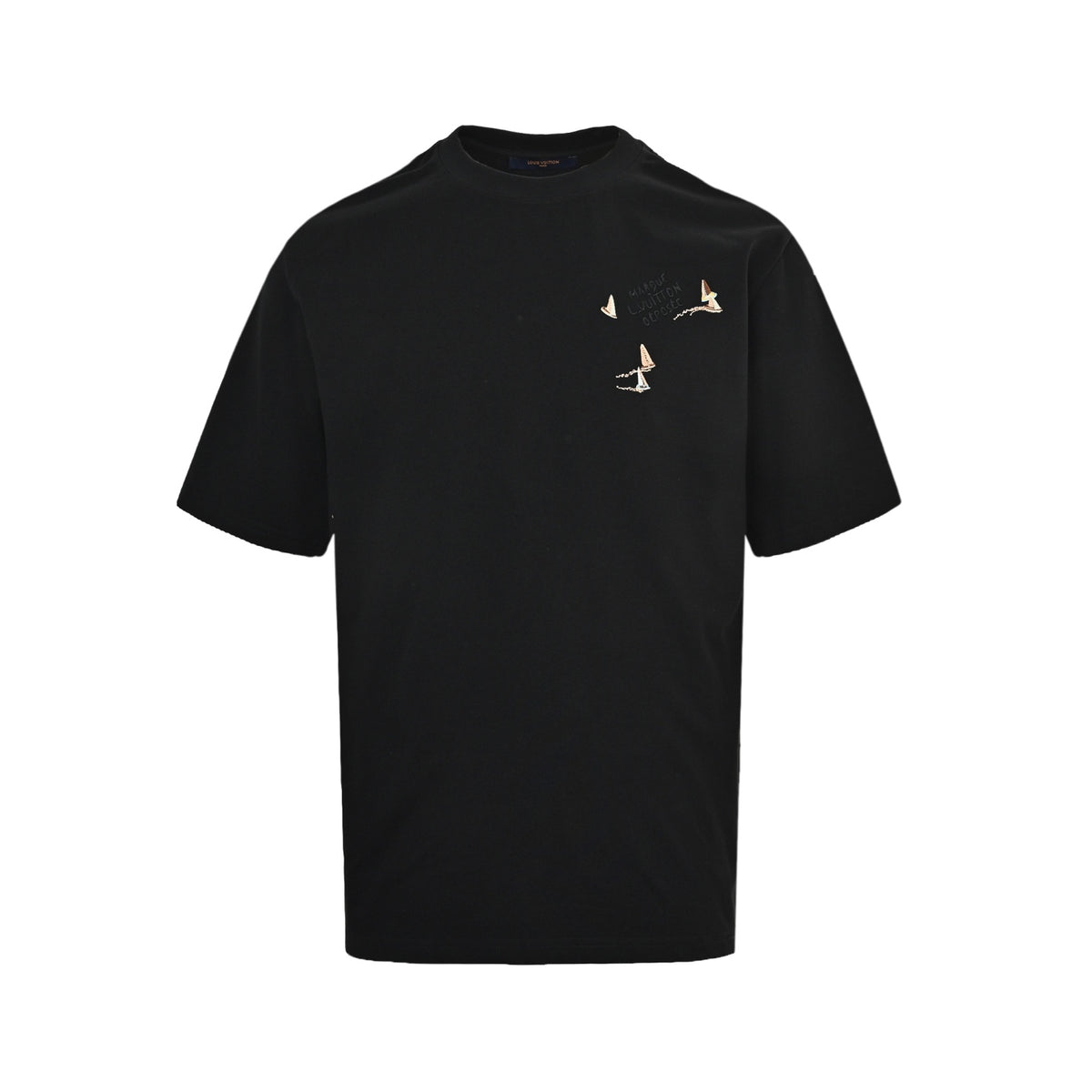 LouisVuitton/Louis Vuitton embroidered sailboat short sleeves