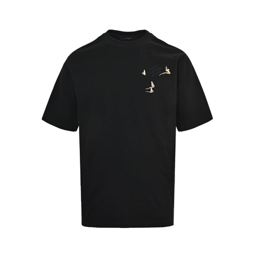 LouisVuitton/Louis Vuitton embroidered sailboat short sleeves