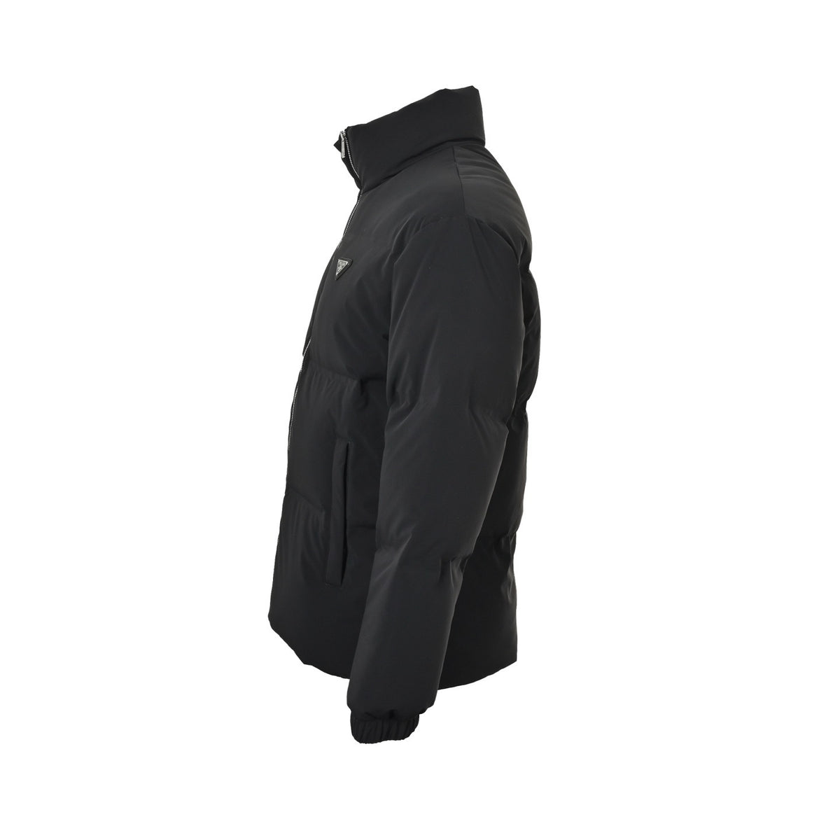 Prada triangle stand collar down jacket