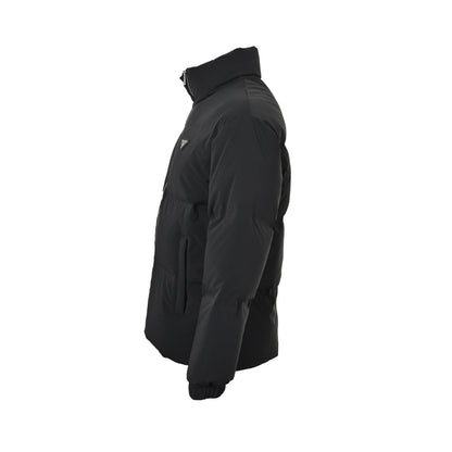 Prada triangle stand collar down jacket