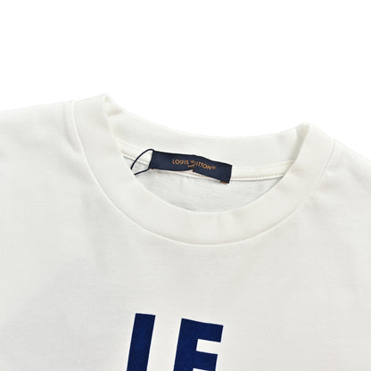 Louis Vuitton 25ss earth flocked short sleeves