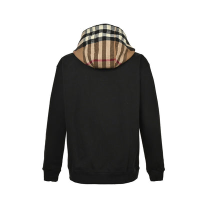 Burberry 23Fw plaid hooded zipper hooded sweatshirt jacket