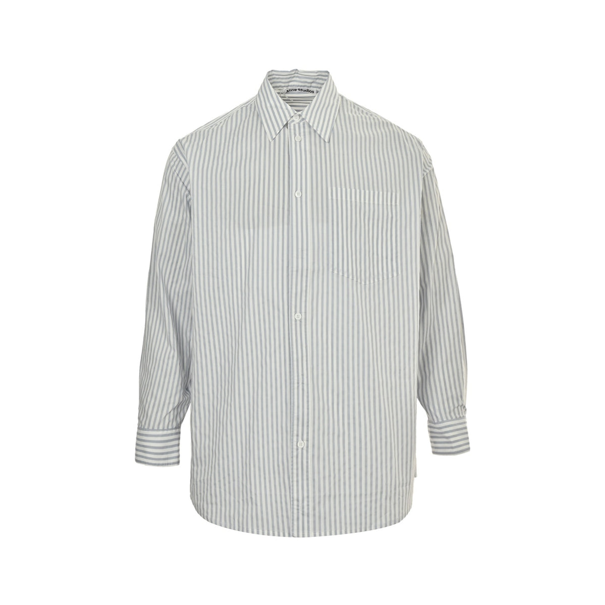 Acne Studios long-sleeved shirt with vertical stripes printed on the back