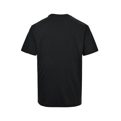 Louis Vuitton three-flower embroidery logo embroidered short sleeves