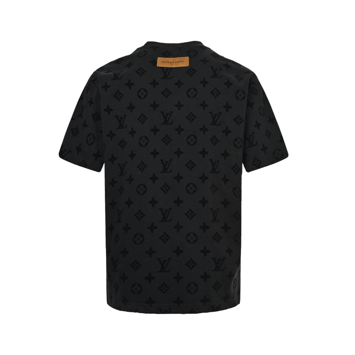 Louis Vuitton 26ss all-over printed old flower flocking short sleeves