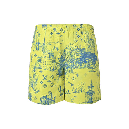 Louis Vuitton City Park Mulberry Silk Suit Shorts