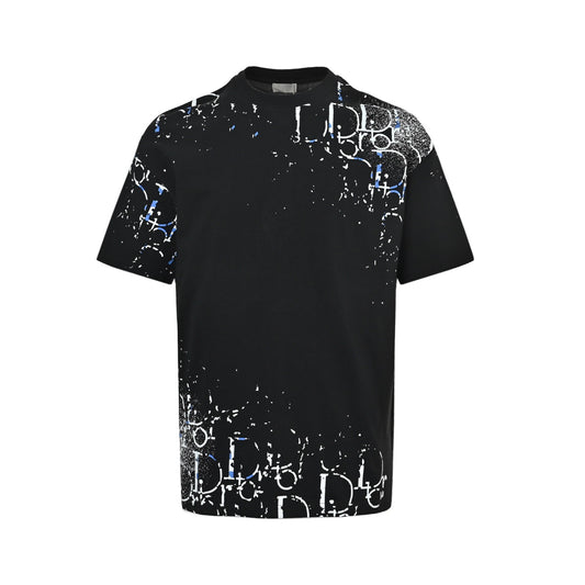 Dior inkjet gradient printed short sleeves