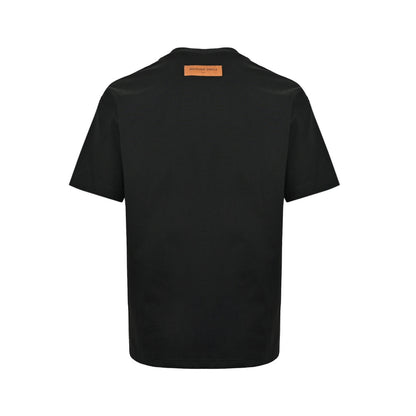 Louis Vuitton 26ss beaded signature letter embroidered short sleeves