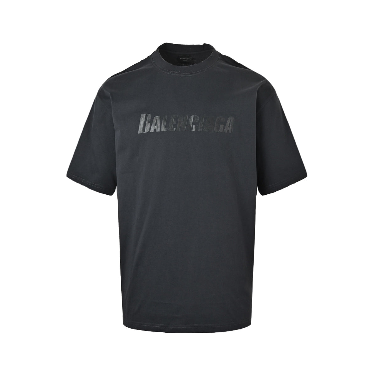 Balenciaga cracked letter print short sleeves
