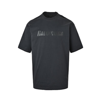 Balenciaga cracked letter print short sleeves
