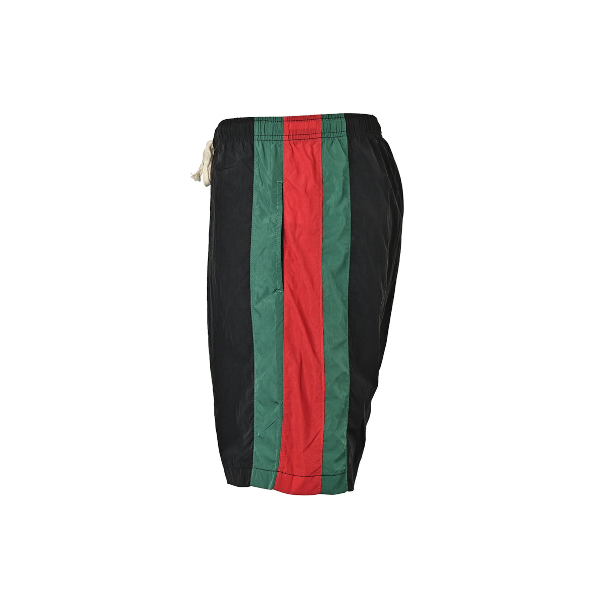 Gucci 25ss side red and green webbing beach shorts