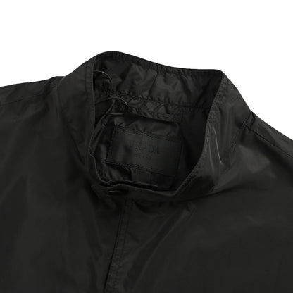 Prada 25Fw flap pocket concealed button regenerated nylon stand collar jacket