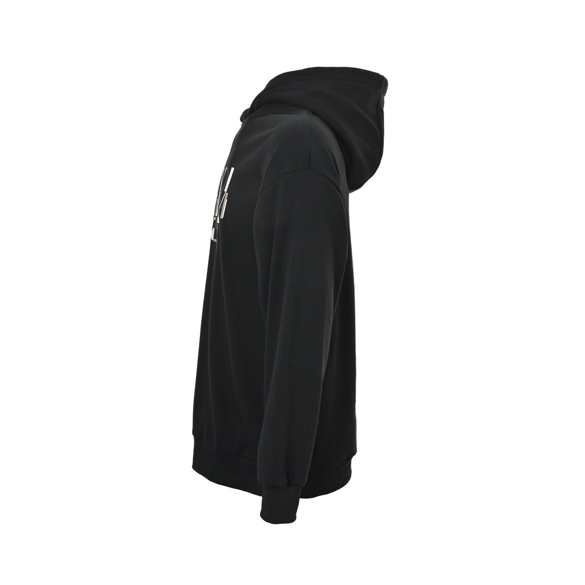 Fendi 25Fw letter embroidered velvet hooded sweatshirt