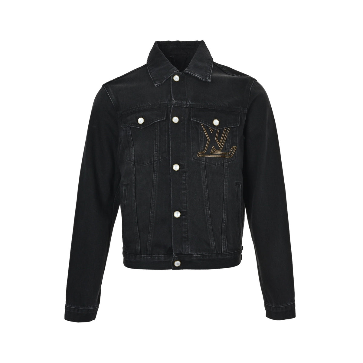 Louis Vuitton 24Fw embroidered logo denim jacket