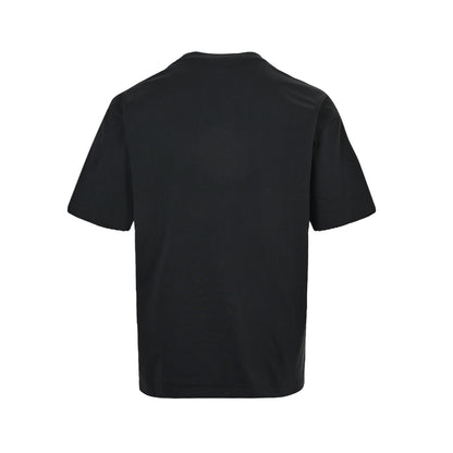 Dior CD slogan letter embroidered short sleeves