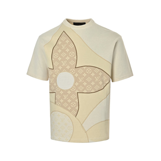 Louis Vuitton presbyopia four-leaf clover knitted short sleeves