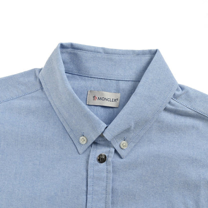 Moncler/Mask 25Fw Signature Logo Embroidered Oxford Shirt