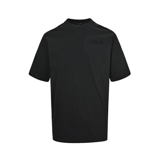 Louis Vuitton three-flower embroidered short sleeves