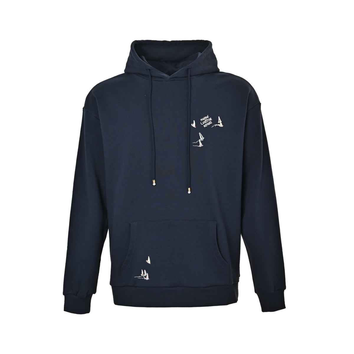 Louis Vuitton sailing embroidered hooded sweatshirt
