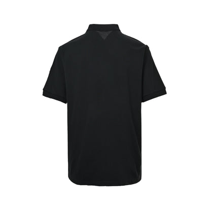 Moncler/Mask terry embroidered Polo short sleeves