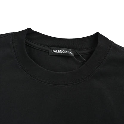Balenciaga 26ss multi-layer stacked graffiti printed short sleeves