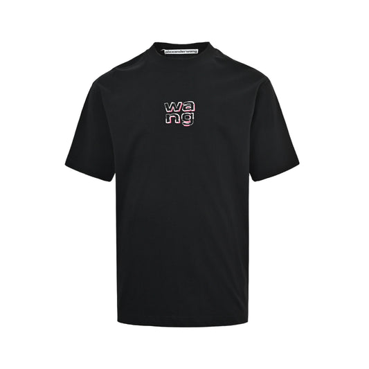 Alexander Wang letter embroidered short sleeves