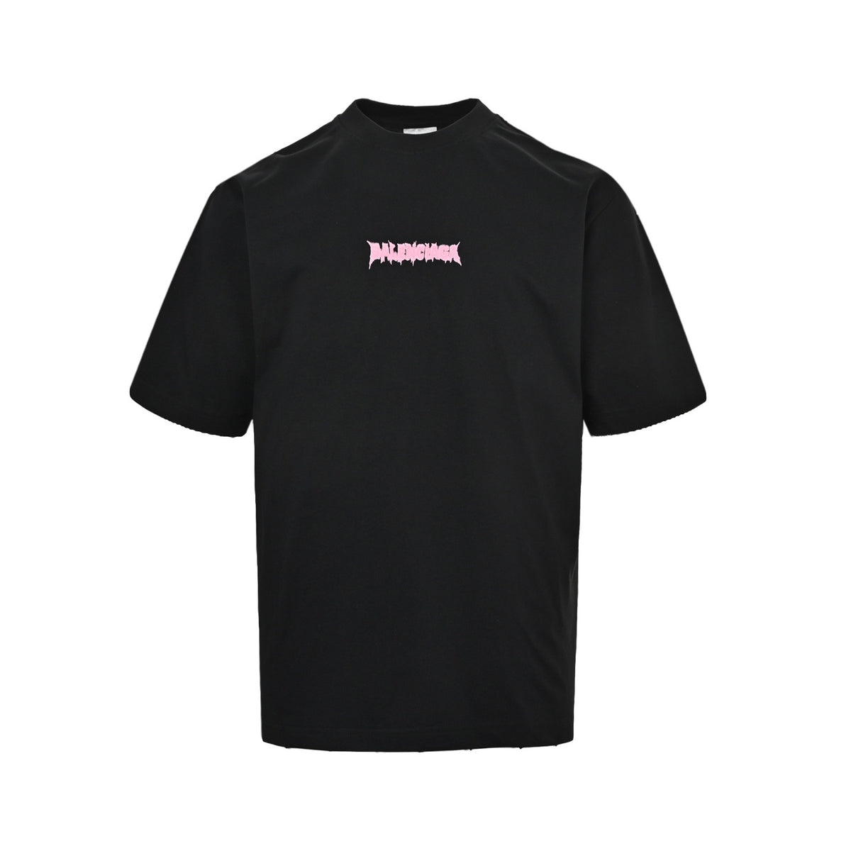 Balenciaga embroidered letter melting printed short sleeves