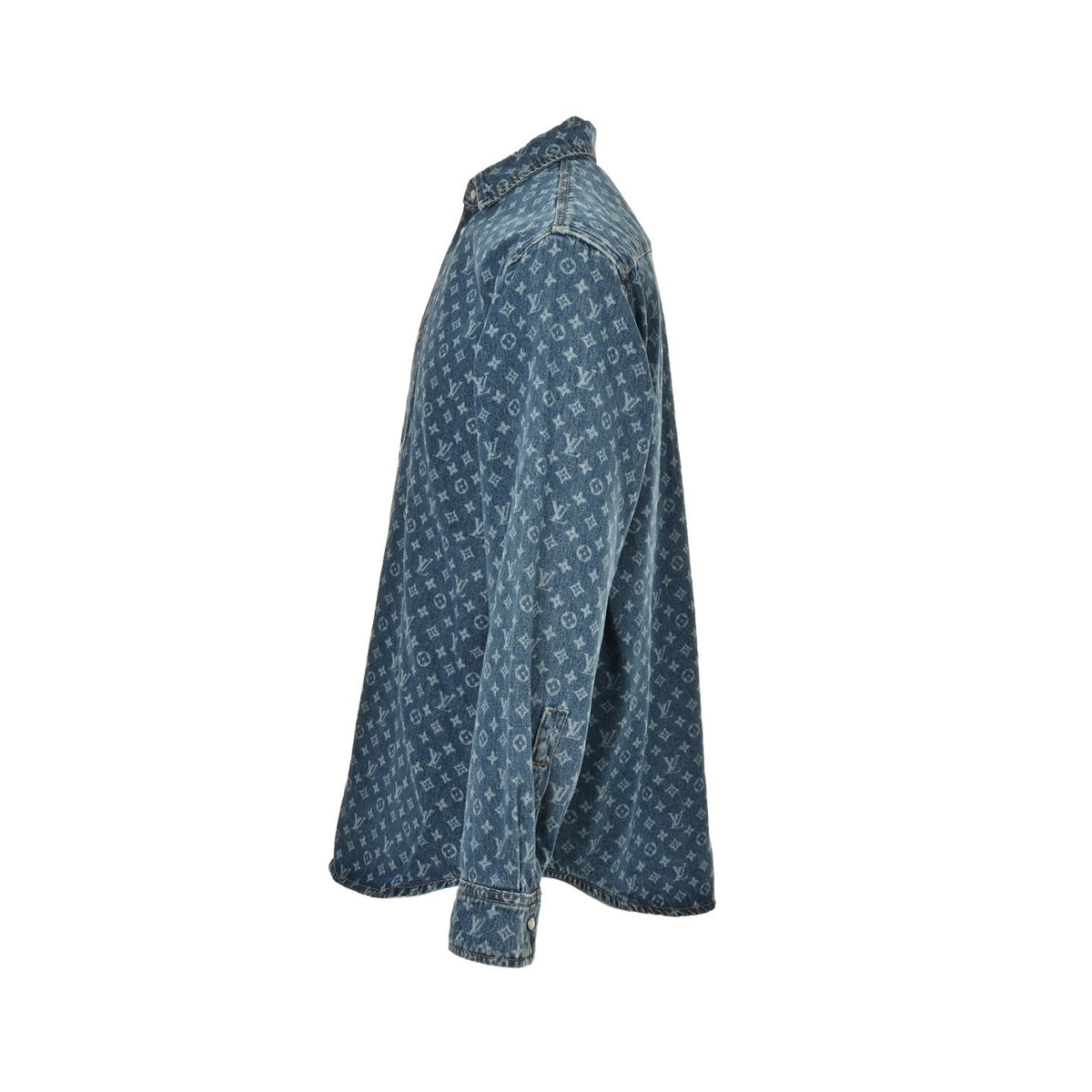 Louis Vuitton 25Fw all-over printed old flower denim shirt jacket