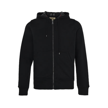 Burberry 22Fw embroidered war horse hat plaid zipper sweatshirt