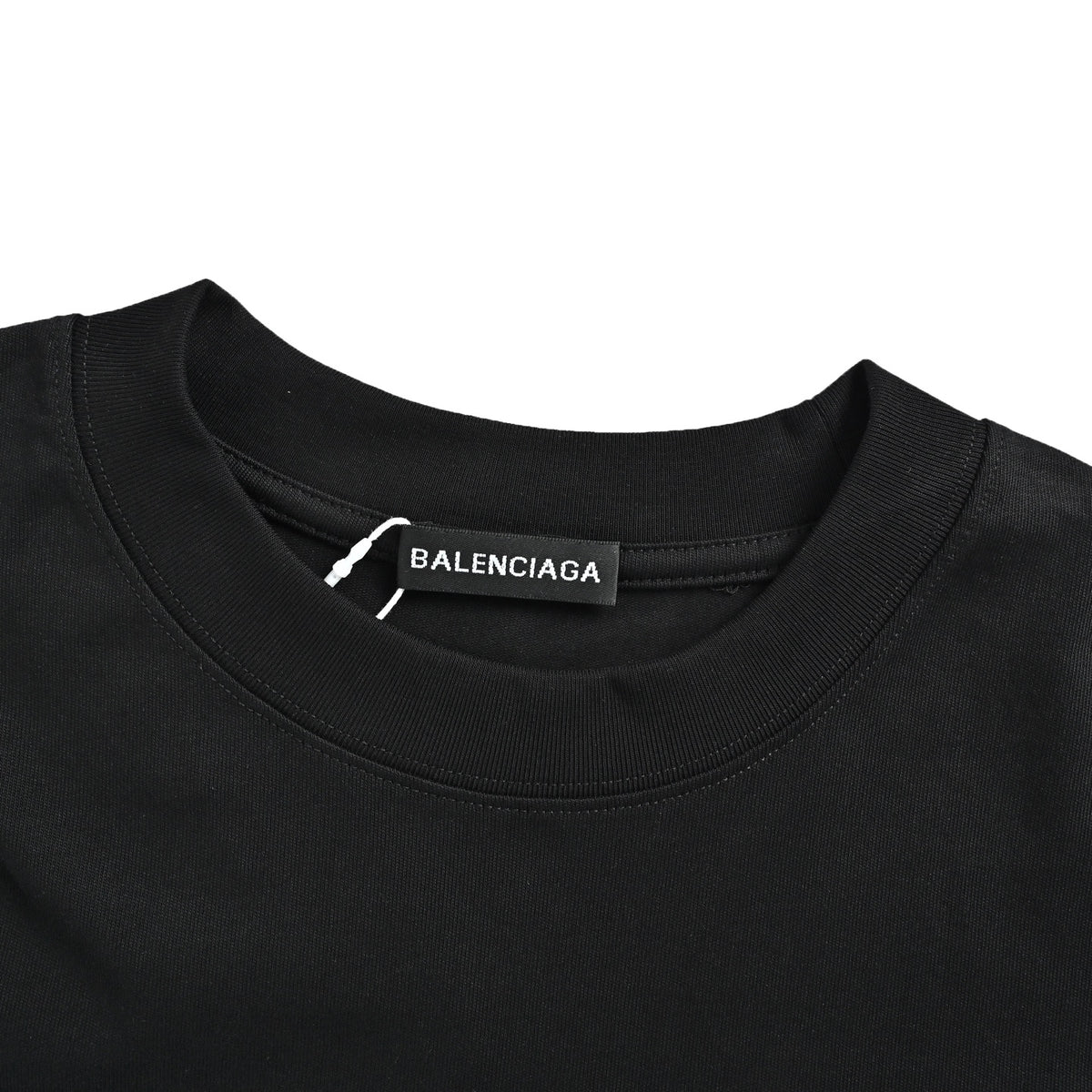 Balenciaga round neck short sleeves with wheat ears embroidery on the back