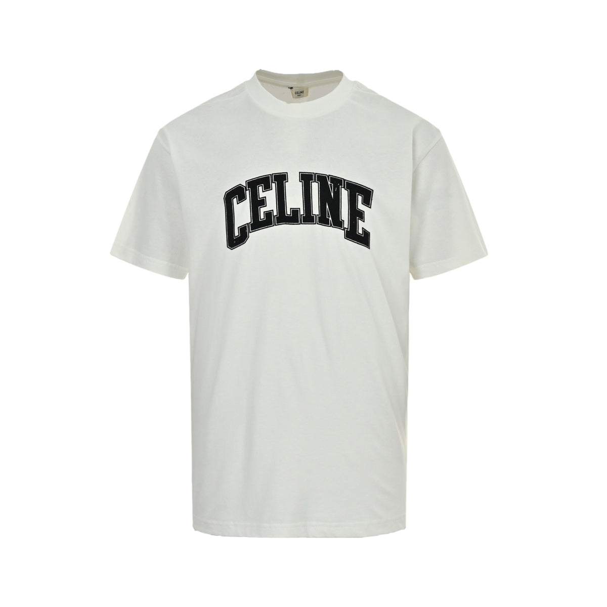 Celine curved flocking printed short sleeves