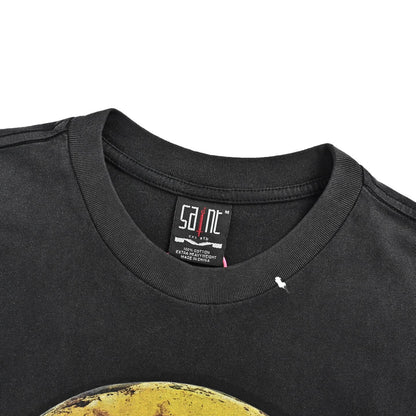 SAINT MICHAEL SM rusty smiley print short sleeves