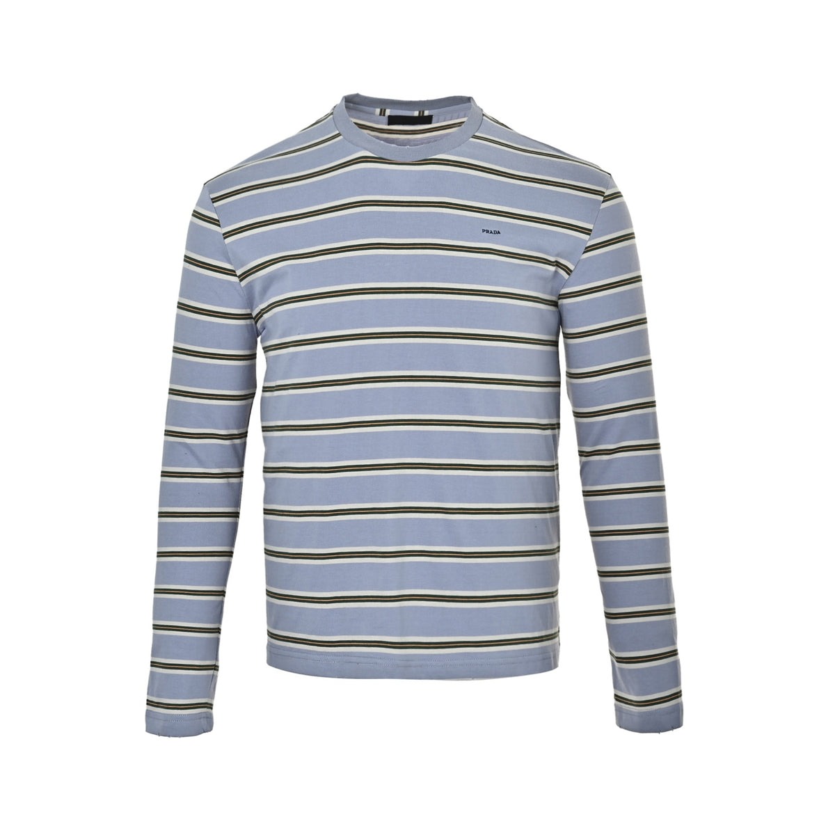 Prada lilac striped long-sleeved T-shirt