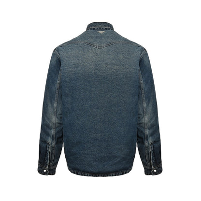 Prada 24Fw triangle logo denim denim jacket