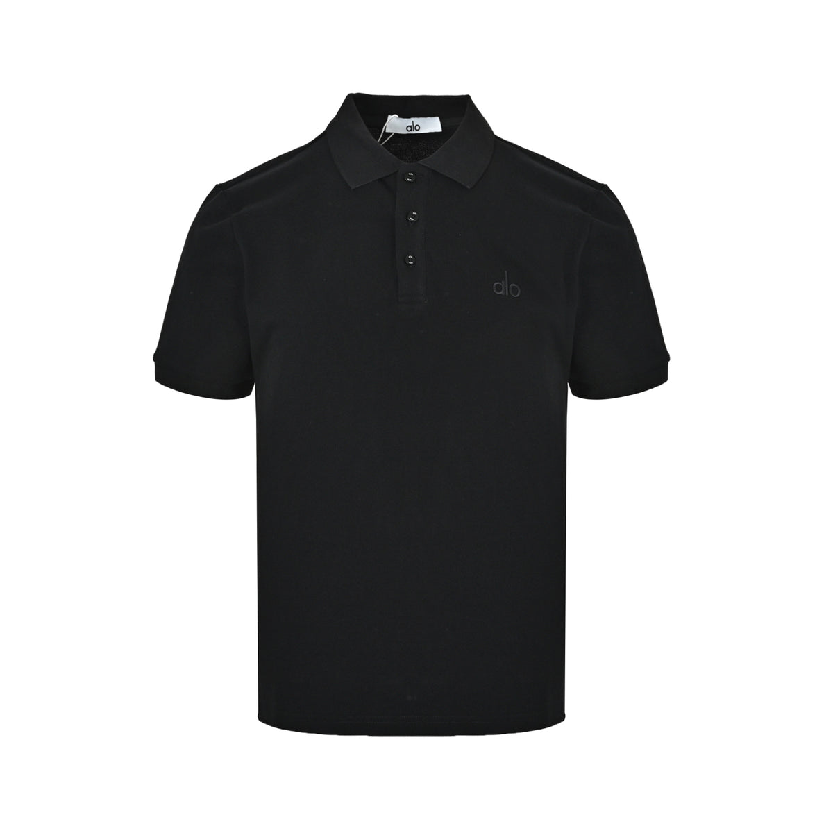 ALO letter logo small label embroidered Polo short sleeves