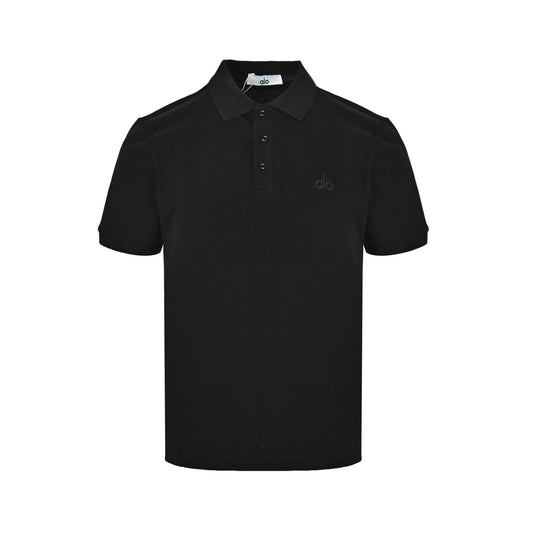 ALO letter logo small label embroidered Polo short sleeves