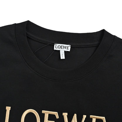 Loewe/Luoyiwei 22ss embroidered logo short sleeves