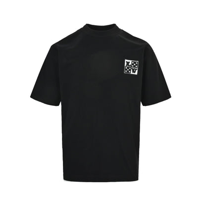Louis Vuitton 26ss letter patch logo embroidered short sleeves