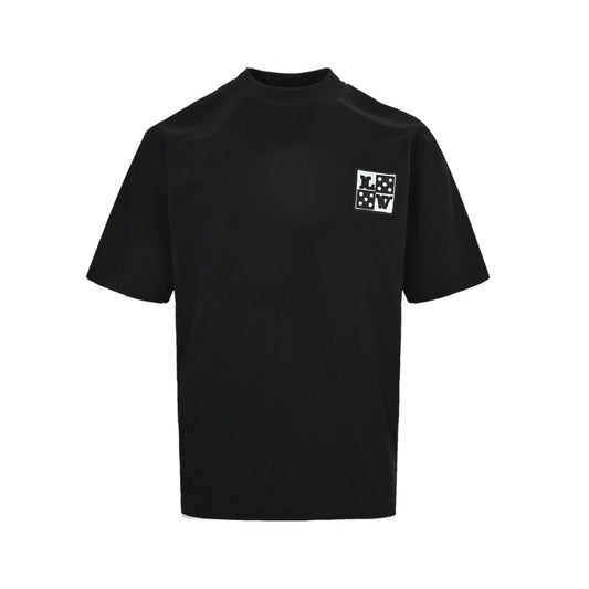 Louis Vuitton 26ss letter patch logo embroidered short sleeves