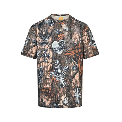 Chrome Hearts x Nike x Nocta three-party joint Chrome Hearts Nike all-print short-sleeve